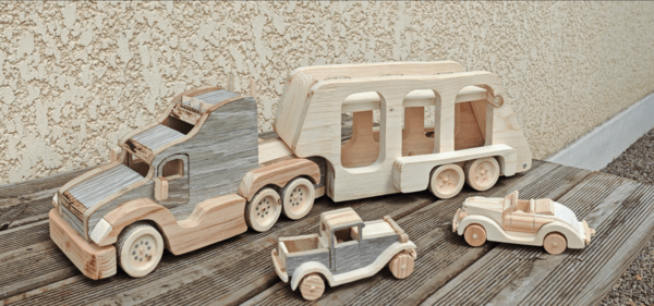 Camion américain transport de véhicules