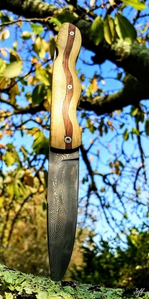 Pliant damas, érable et bubinga