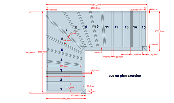 Escalier exercice 2