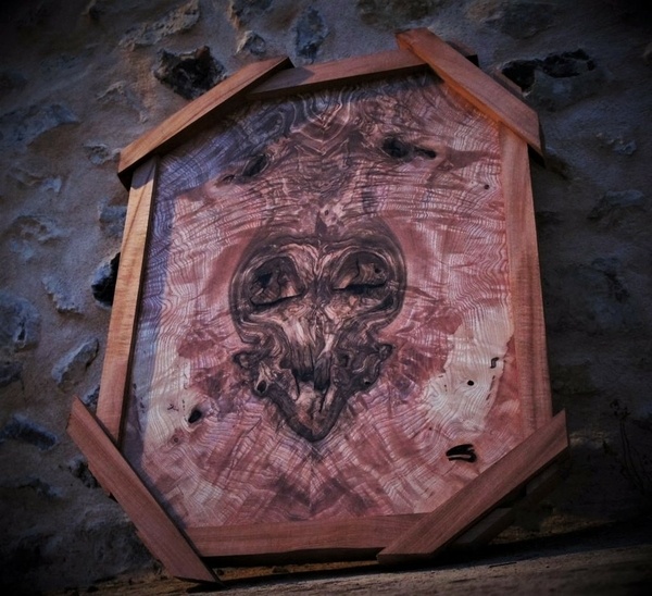 Un autre tableau en bois, le jivaro !