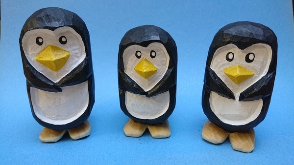 Sculpture de manchots / pingouins