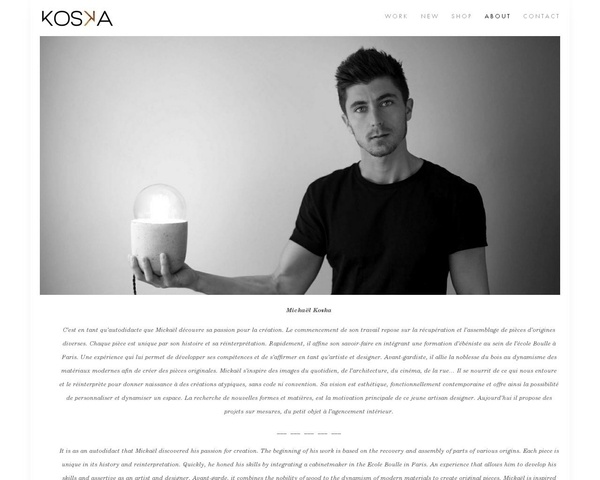 Mickaël Koska, le designer artisan