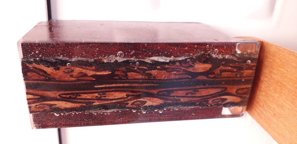 Bloc porte sur ressort et amortisseur bois