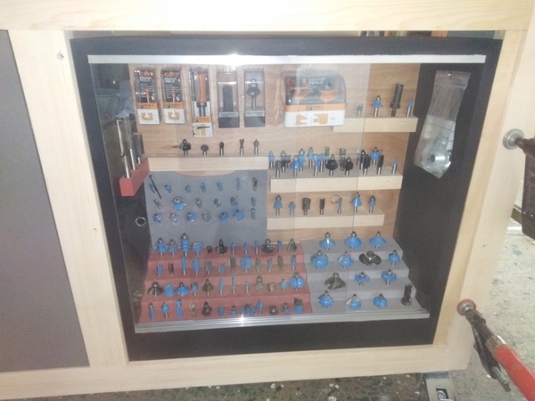 Rangement fraise de défonceuse