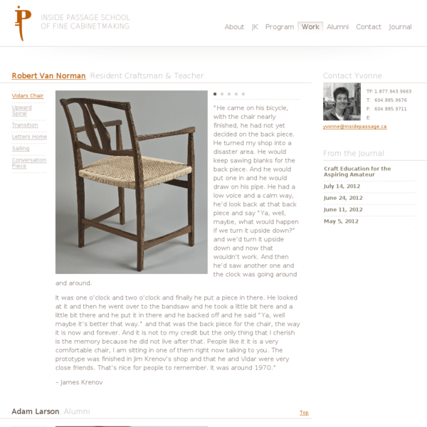 Inside Passage School of Fine Cabinetmaking