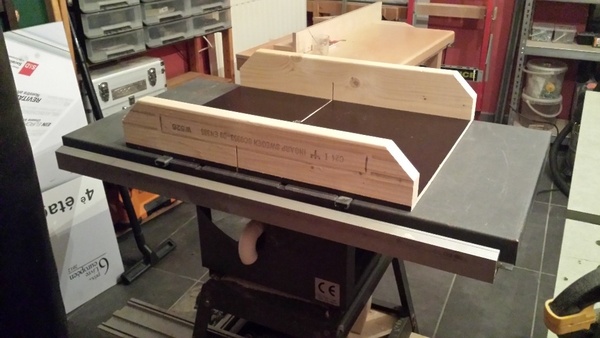 Chariot pour ma nouvelle scie circulaire sous table