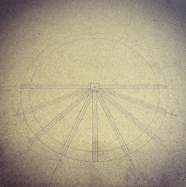 Maquette d'une demie-tour en chêne :)