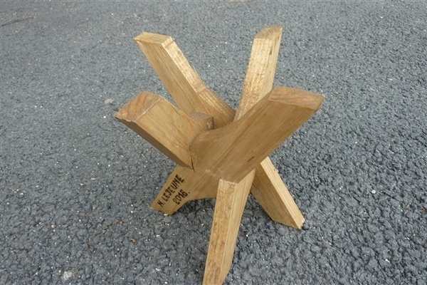 Pietement reciproque  4 pieds à 60 degres