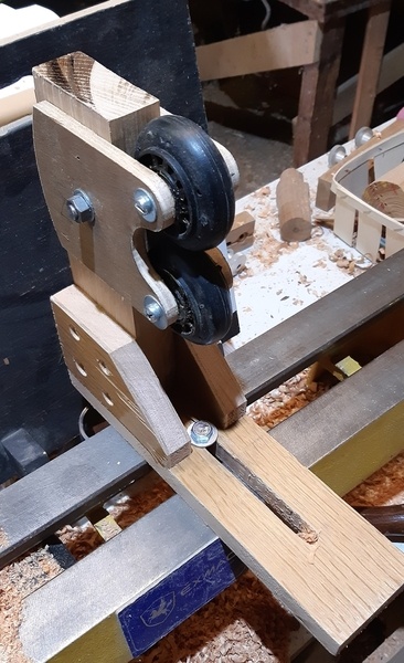 Lunette de tournage à deux galets