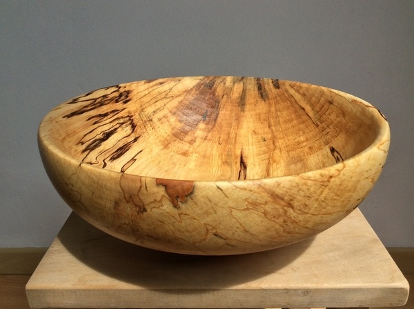 Saladier en érable échauffé