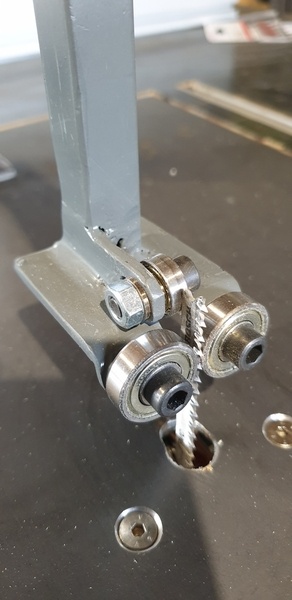 Support de guidage lame, pour scie sauteuse sous table