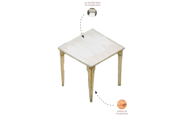 Plan de la table de Messaouda