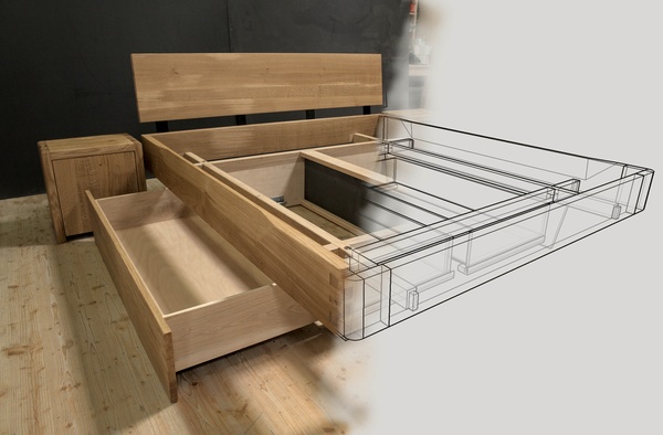 Lit chêne, queues d'arronde et autres aventures