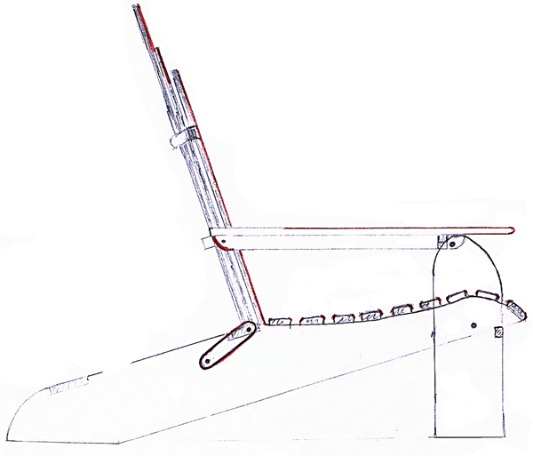 Plan Fauteuil Adirondack pliable par PhDneutre