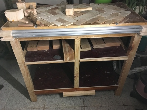 Établi MFT plateau et chariot amovible