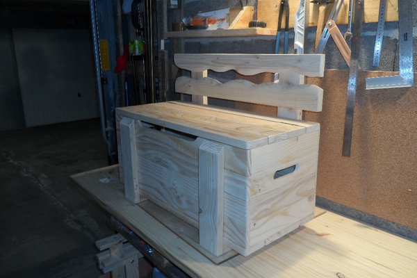 Coffre à jouet en palette