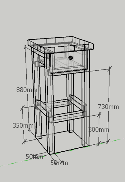 Meuble haut style indus