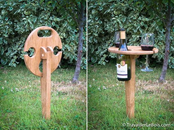 Une table pliante pour apéro pique-nique