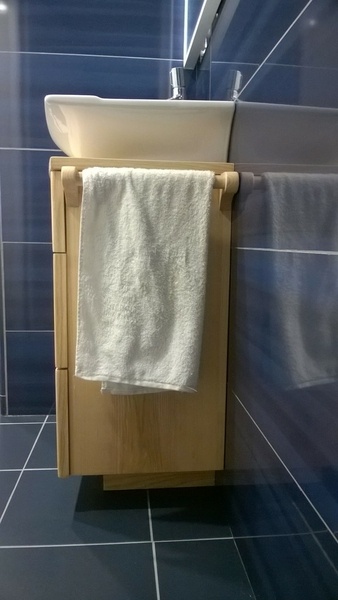 Meuble salle de bain poignée intégrée