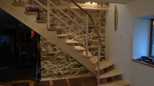 Escalier rampe débillardée ratée