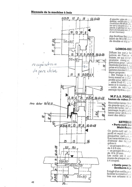 Croisées sections 80/56-64-68