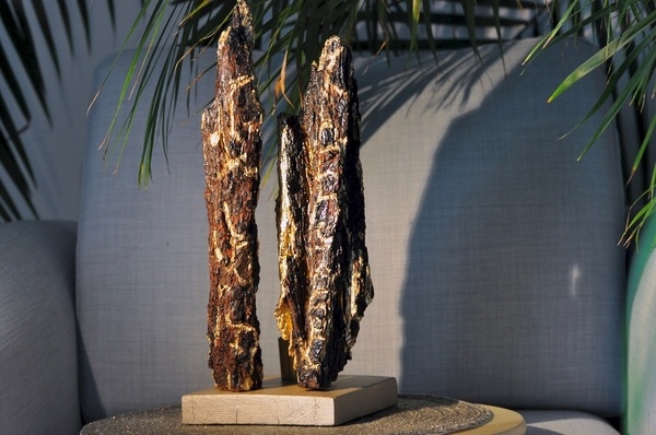 Lampe en écorce de chêne