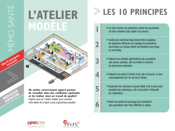 Doc PDF de l'OPPBTP sur amenagement de l'atelier