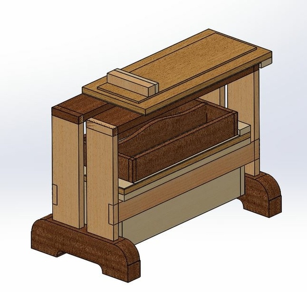 Banc de sciage / Caisse à outils / Atelier portable