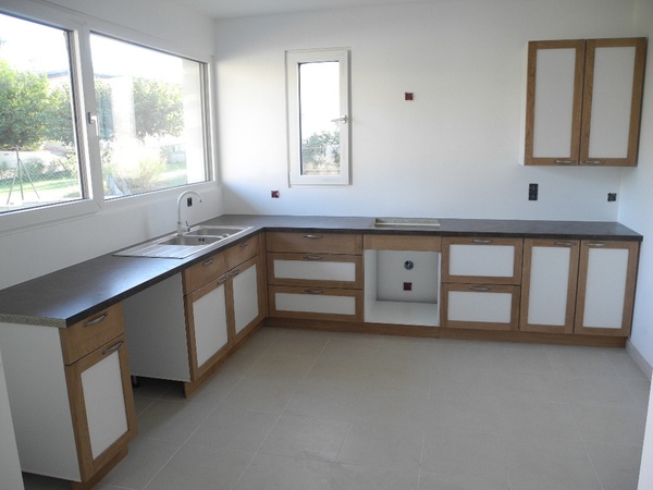 Cuisine chêne et mélaminé