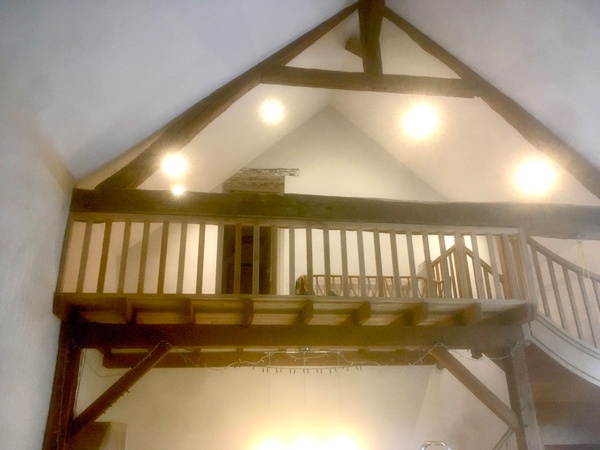 Fabrication et pose garde corps en chêne