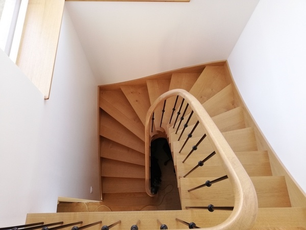 Escalier à l'anglaise débillardé