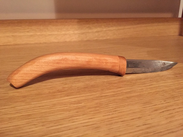 Couteau en Hêtre et Frène-olivier, lame Mora