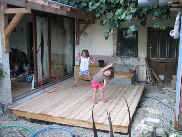 Terrasse en mélèze