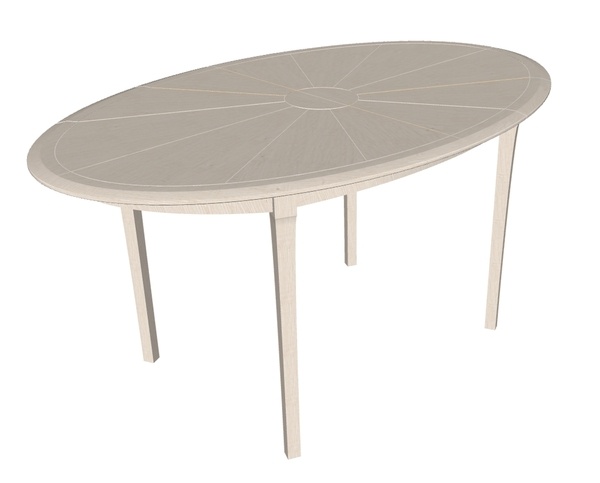 Création Table Elliptique de Salle à Manger