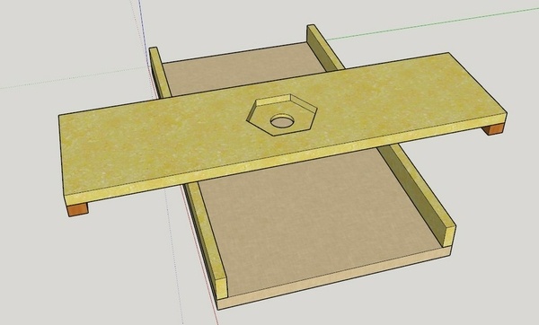 Gabarit dégauchissage à la défonceuse
