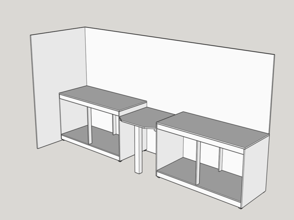 Plan de travail scie radiale