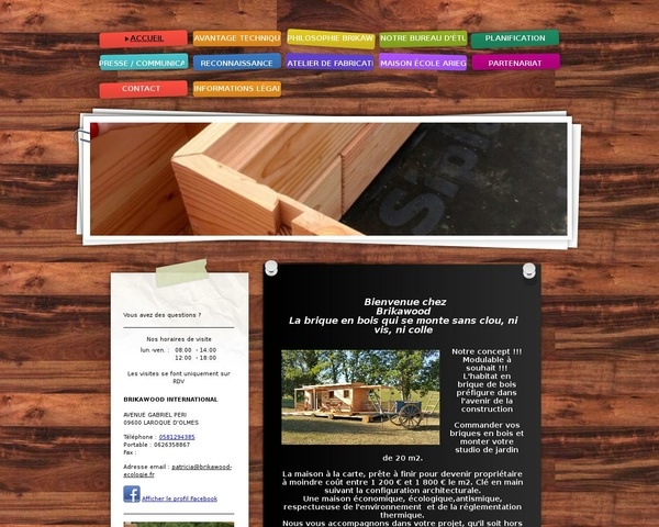 La maison Lego en bois