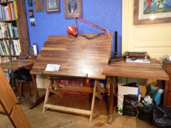Table d'architecte + bureau ma chérie