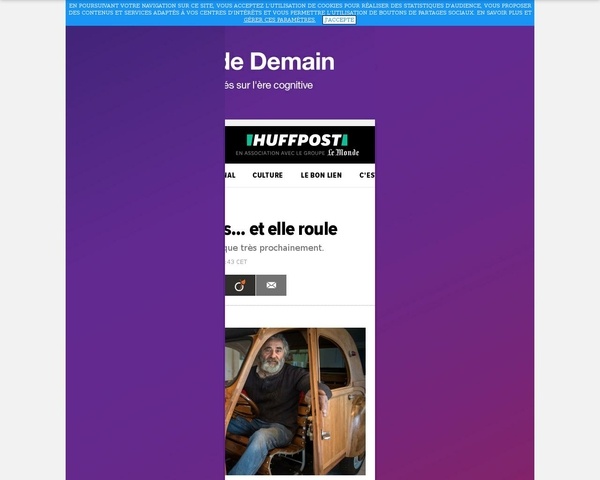 Respect bravo l'artiste, 2CV en bois échelle 1 et puis qui roule...