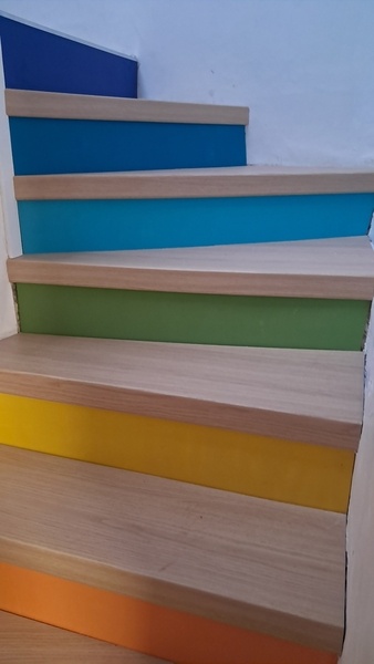 Habillage escalier béton