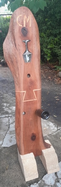 Support bouteille décoratif