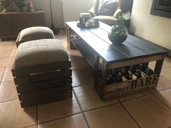 Pouf et Table basse