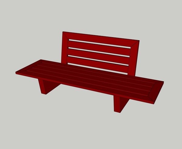 Banquette d'extérieur