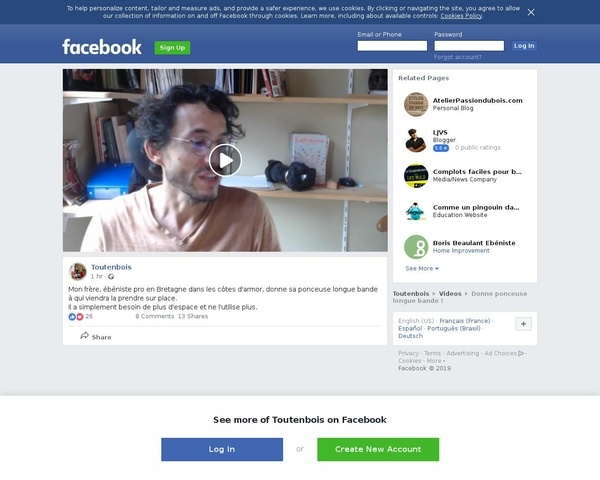 Ponceuse longue bande à donner - Avis aux intéressés