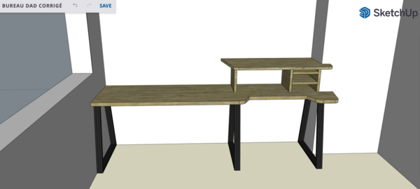 Bureau sur mesure "Dad"