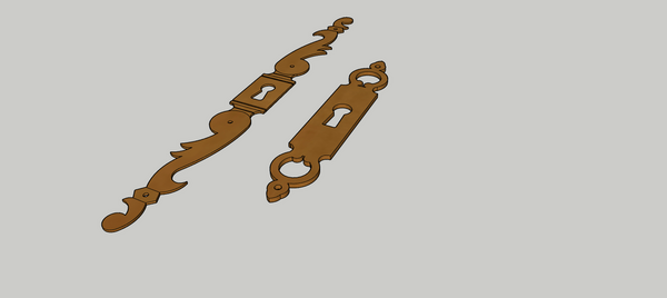 Entrée de clé de style pour meubles