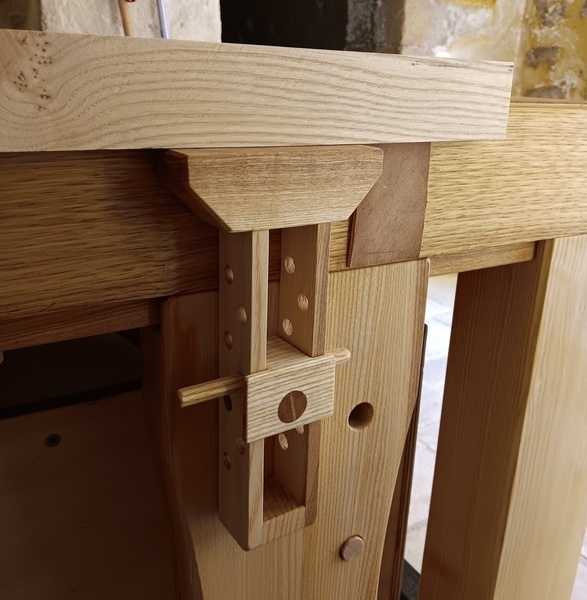 Système installé sur chariot, en fonctionnement avec une pièce de 50 mm