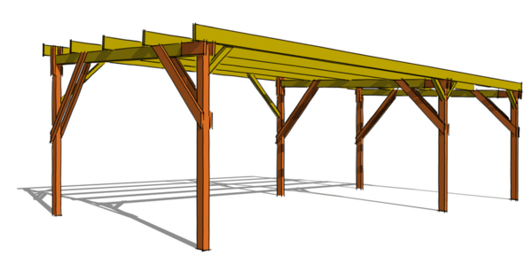Bâtiment de stockage bois