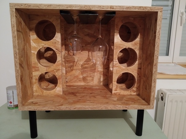 Meuble porte bouteille