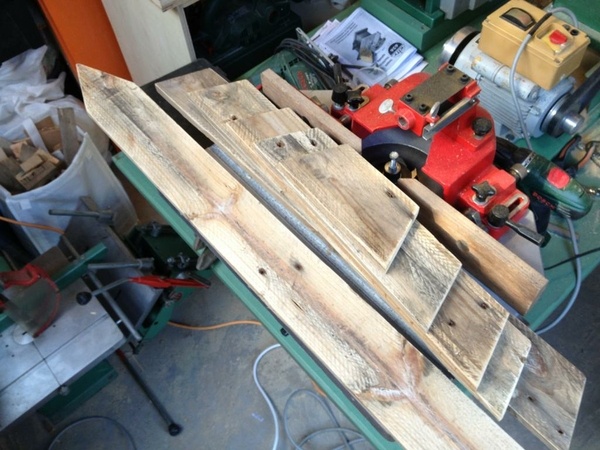 Palette désossée et pièces débitées